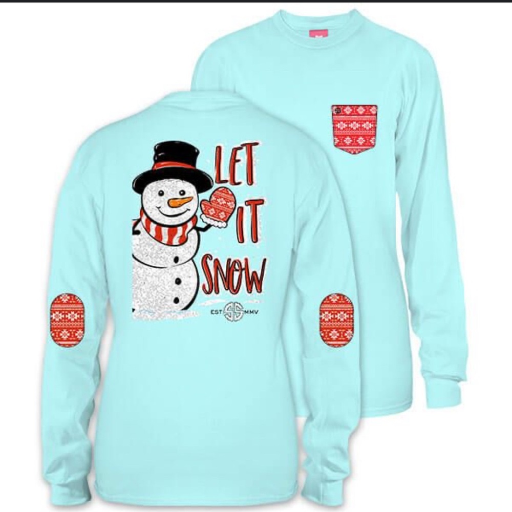 Simply Southern Snowman Long sleeve - Christmas